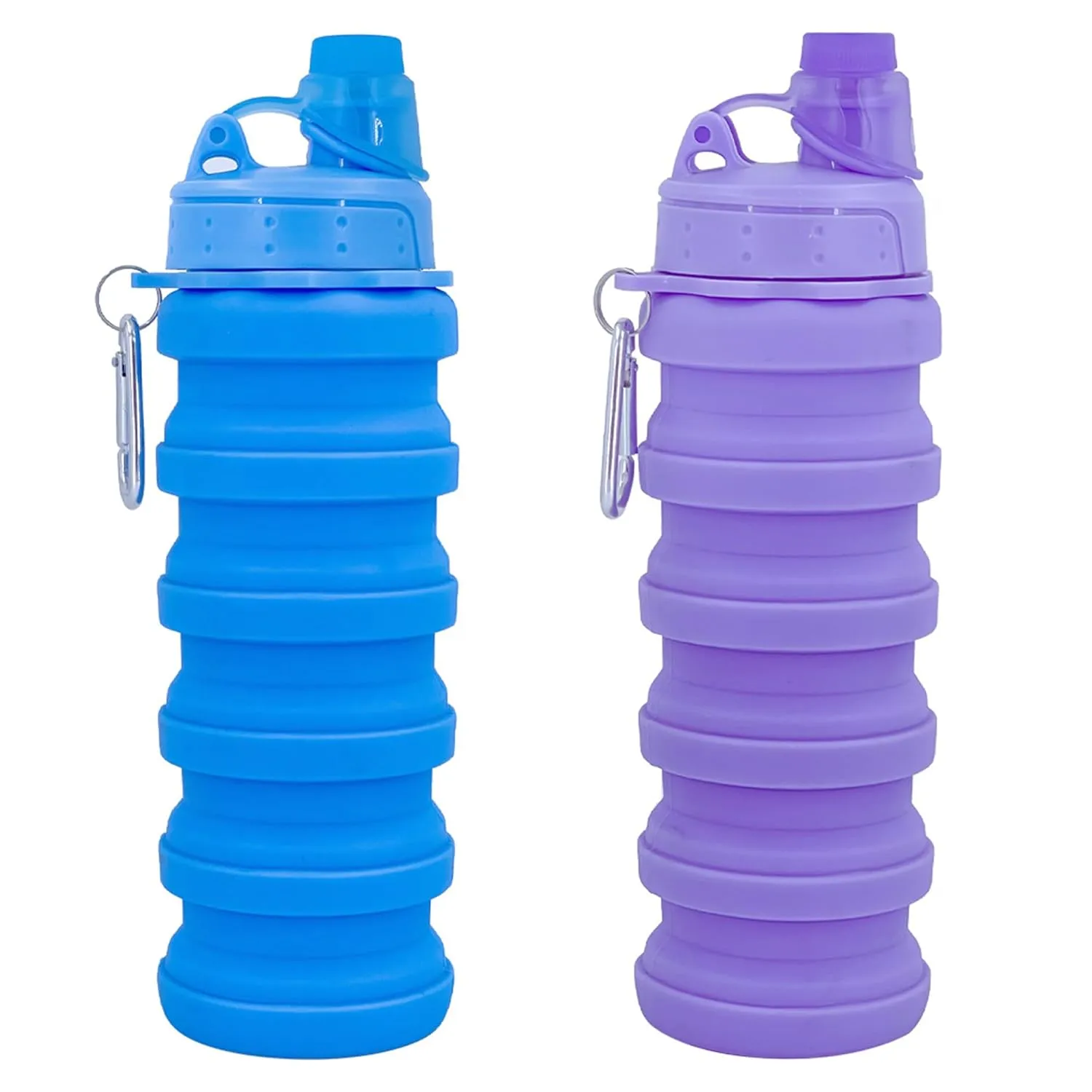 1 Pc Collapsible Water Bottle – Portable 500ml Silicone Sports Bottle