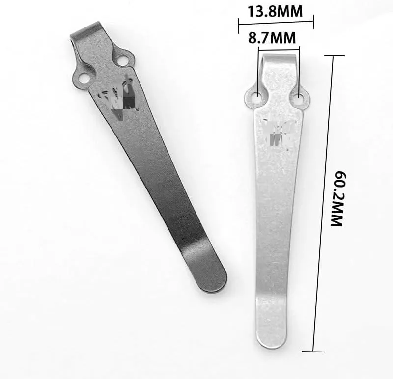 1 Piece Deep Carry Pocket Clip Fits for Benchmade Griptillian, CNC Titanium Integrated Back Clip