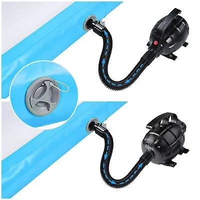 10 Ft Air Mat Track Inflatable Tumbling Mat Gymnastics Training Fitness Blue