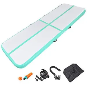 10 Ft Air Mat Track Inflatable Tumbling Mat Gymnastics Training Fitness Green