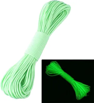100FT 9 Strand 550 Luminous Glow in The Dark Paracord Parachute Cord