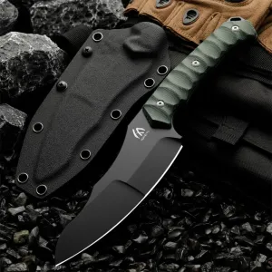 ，1PC， Wilderness survival outdoor knife, can be used for outdoor activities, hiking, and trekking, and is a multifunctional knife suitable for various environments. Men's Gift