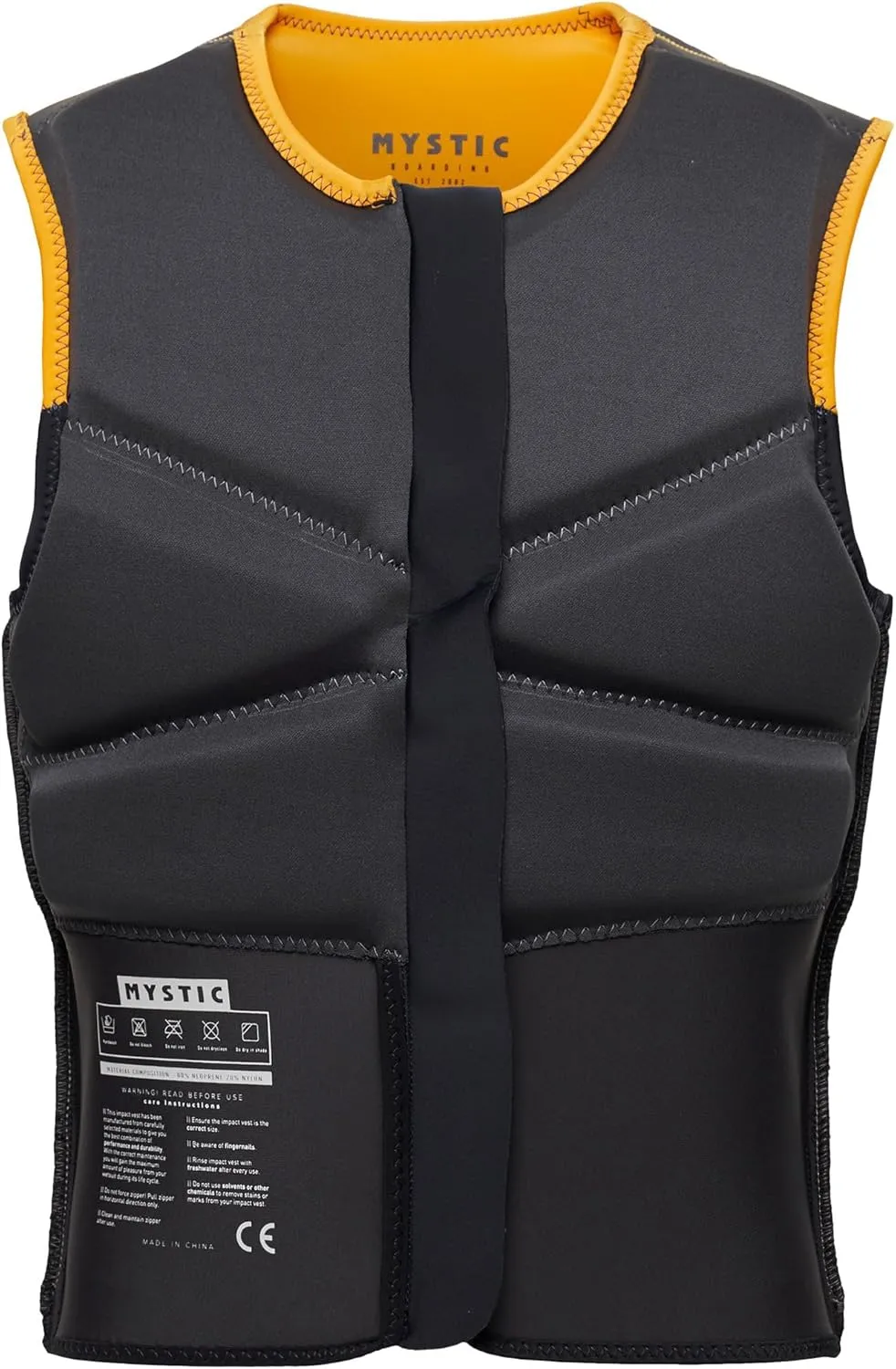2024 Mystic Block Kiteboarding Front Zip Impact Vest