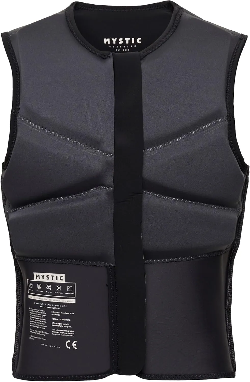 2024 Mystic Block Kiteboarding Front Zip Impact Vest