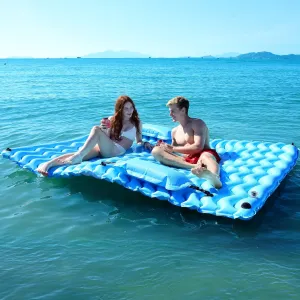 2025 Upgrade Giant Inflatable Floating Mat-Pool Float Lake Floats for Adults with Pool Hammock Pool Mats for Floating Swimming Pool Beach Lake for Summer Water Party
