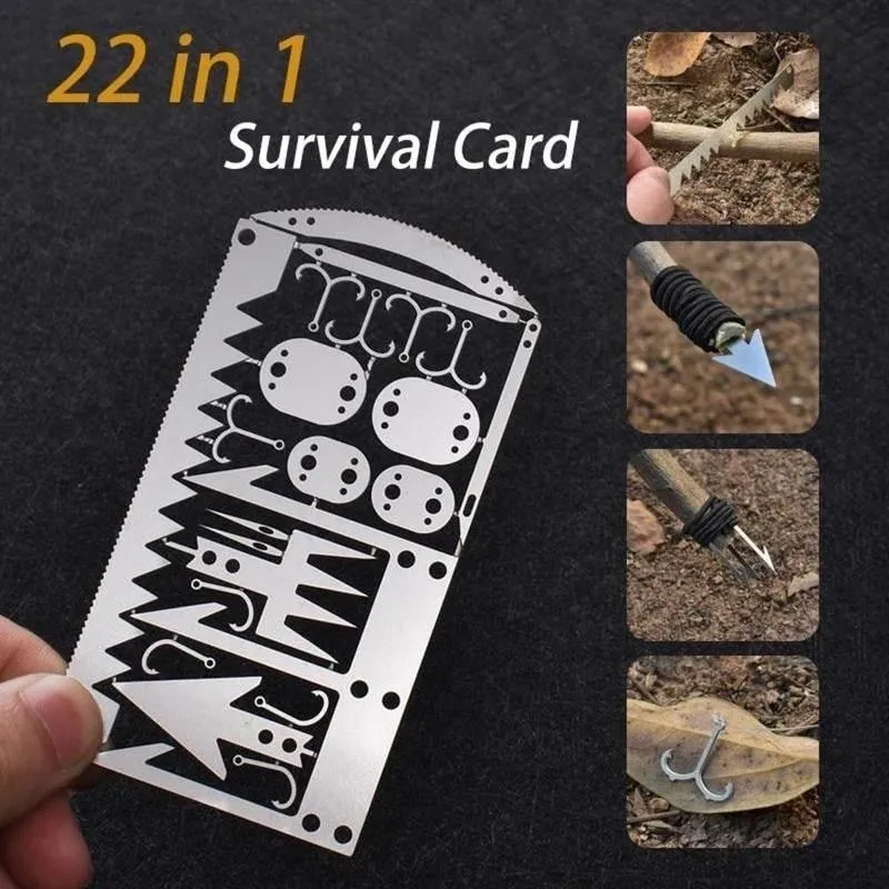 22-in-1 Multi-Tool - Stainless Steel Survival Tool for Outdoor Use