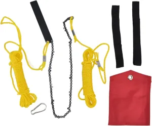 24 Pocket Chainsaw, Folding Chain Hand Saw Hand Compact Saw Tools Survival Gear for Camping Backpacking Hiking Hunting Tree Cutting Outdoor