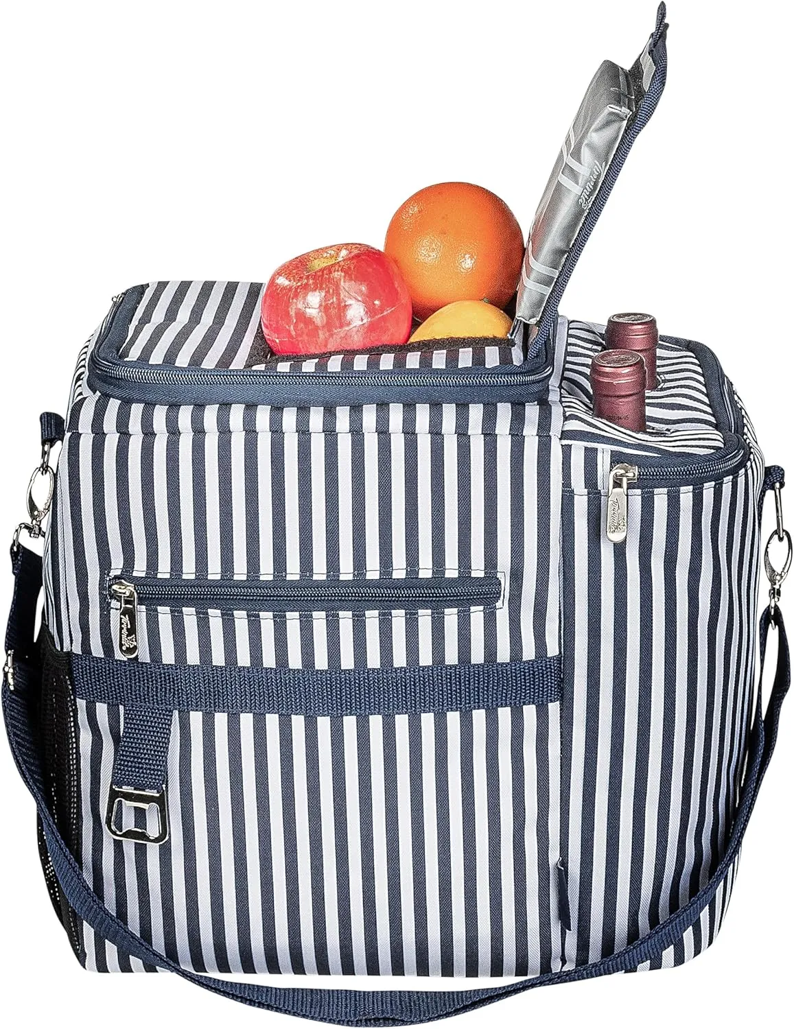 27 Cans Insulated Cooler Bag, Large Collapsible Leakproof Grocery Shopping Cooler Bag, Outdoor Travel Cooling Soft Bag for Picnics, Camping, Parties