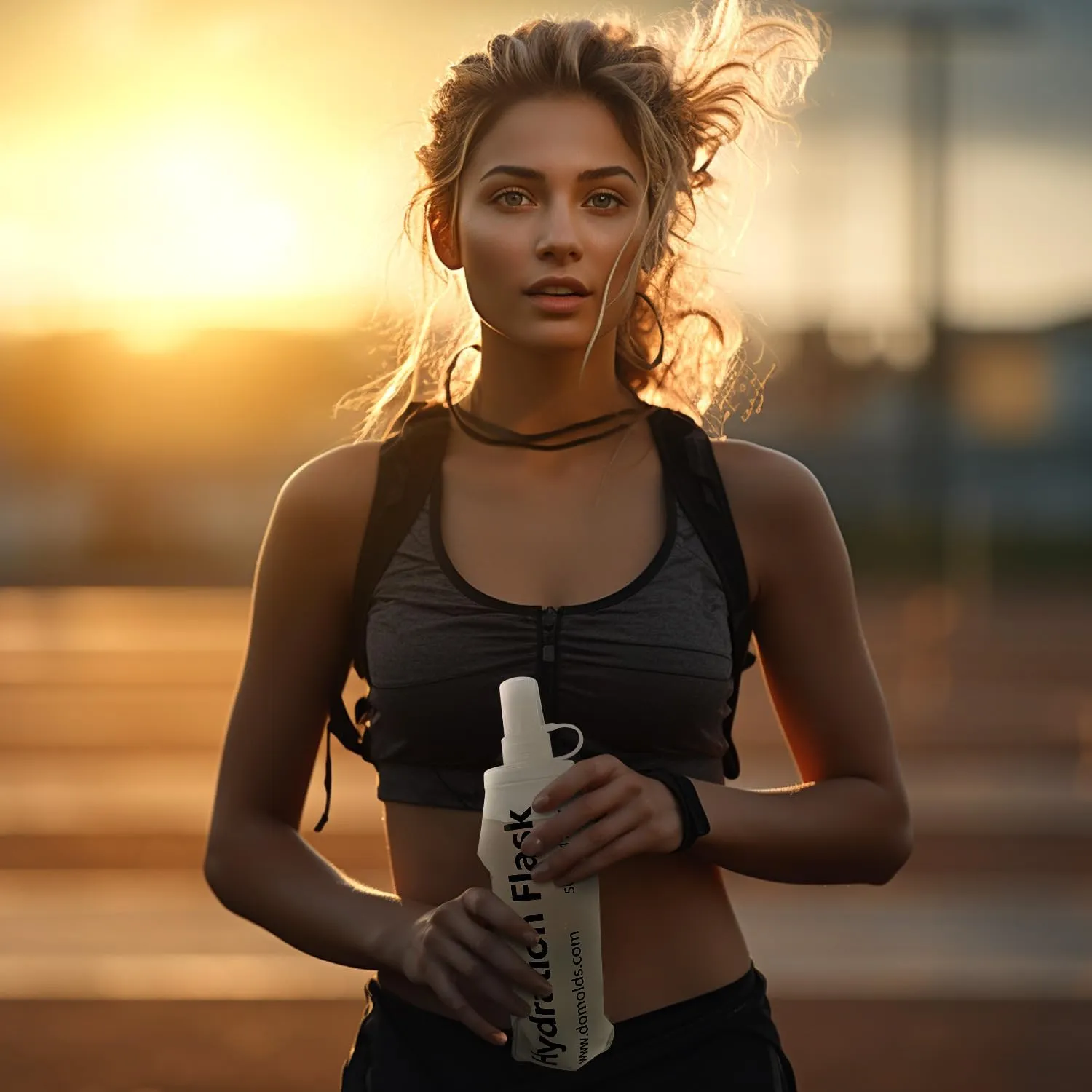 2Pcs 150ml Soft Flask Folding TPU Hydration Flask Running Water Bottle(5.29 oz), Water Pouch for Running Vest, Hiking, Cycling (White 150ml*2)