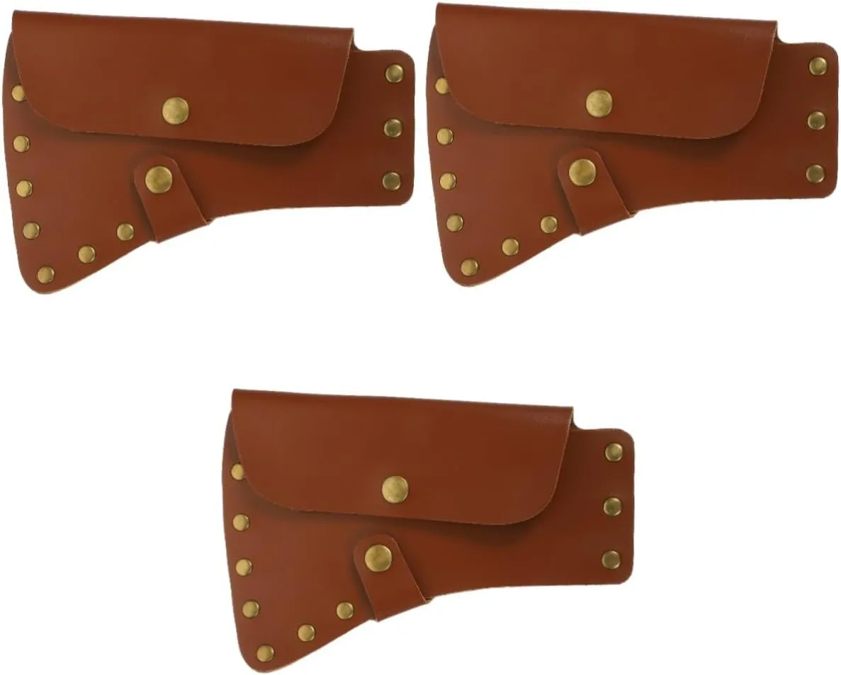 2pcs Ax Protector Leather Cloth Leather Sleeve Leather Case Tool Hatchet Hatchet Supply Protector
