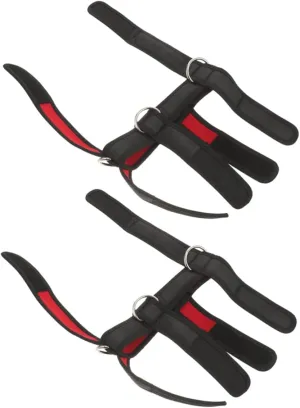 2pcs Padded Neck Head Exercise Harness Neck Strengthener Shoulder Training Harness for Weight Lifting