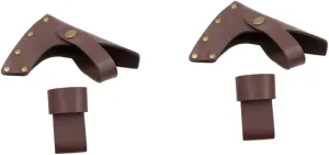 2pcs Portable Protective Sleeve for Hatchet Light Brown Cover for Camping Outdoor Use Safeguards and Safety for Axes and Woodworking