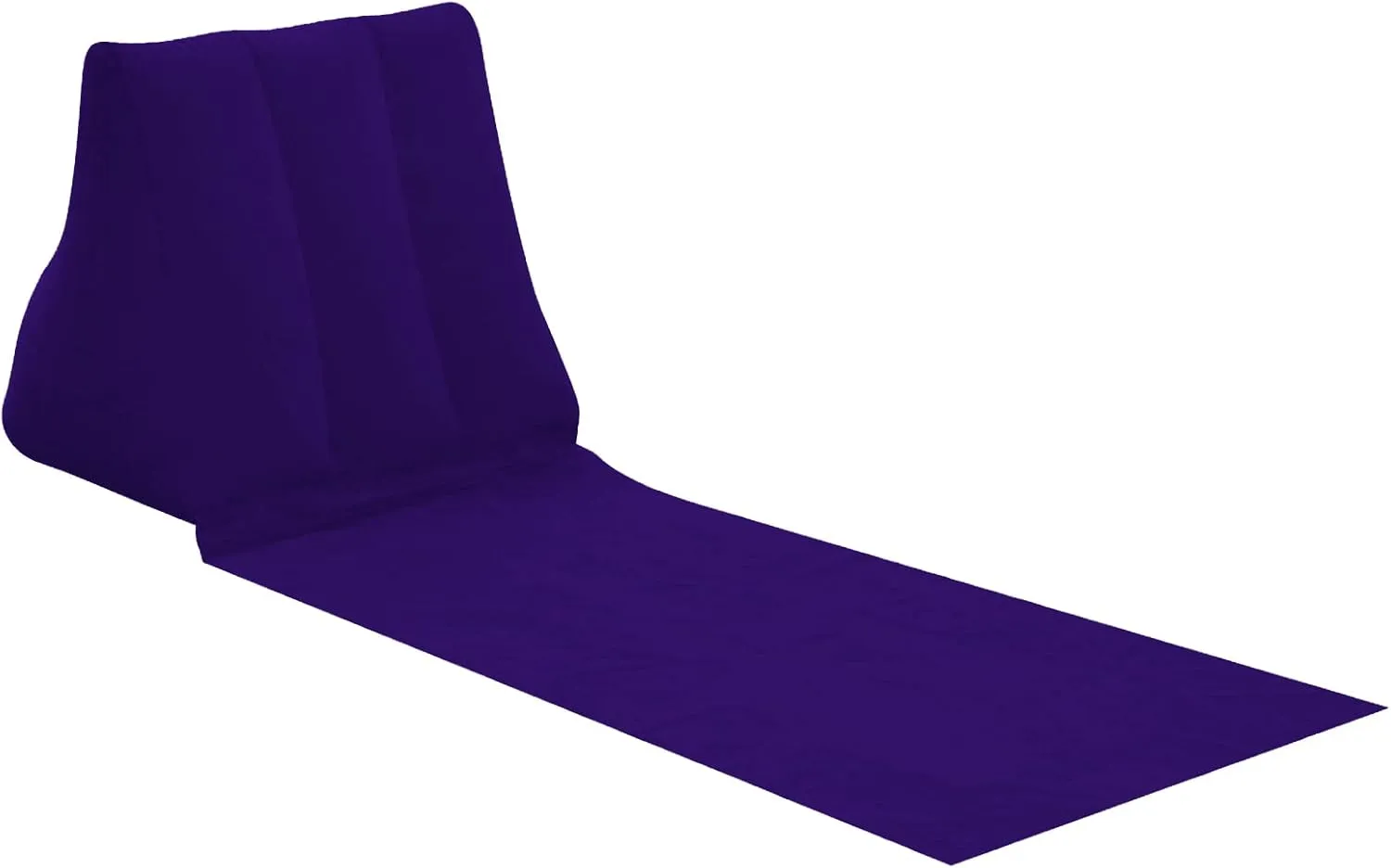 2X Inflatable Outdoor Sun Bath Beach Mat Pillows Flocking Beach Chairs with Backrest Inflatable Lounger for Portable Travel Camping