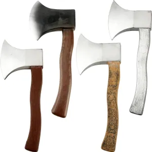 4 Pcs Axe Toy Fake Axe Realistic Hatchet Weapon for Halloween Costume Party Decorations Props, 4 Colors