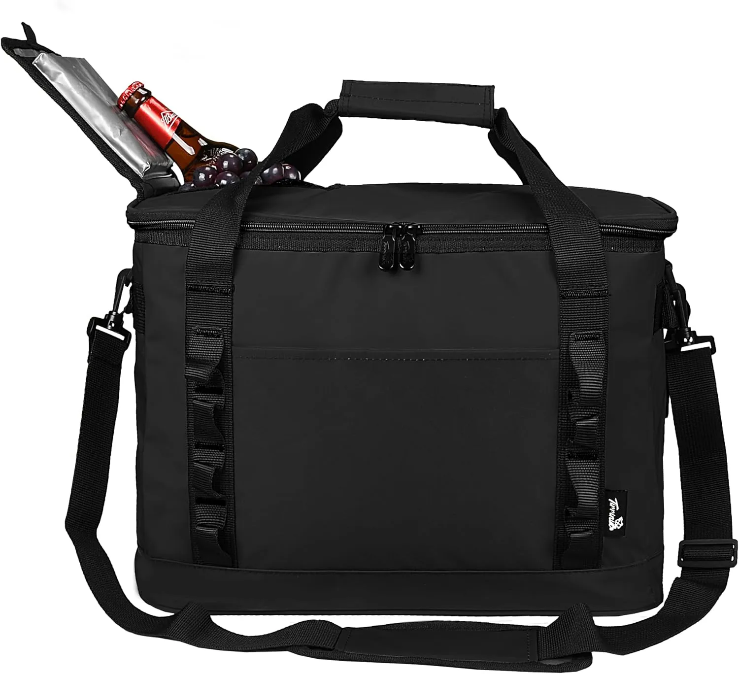 48 Cans Beach Cooler Bags, Large Collapsible Leakproof Soft Camping Coolers, Portable Insulated Beach Cooler Bags with Heavy-Duty Handles for Picnic, Beach, Camping