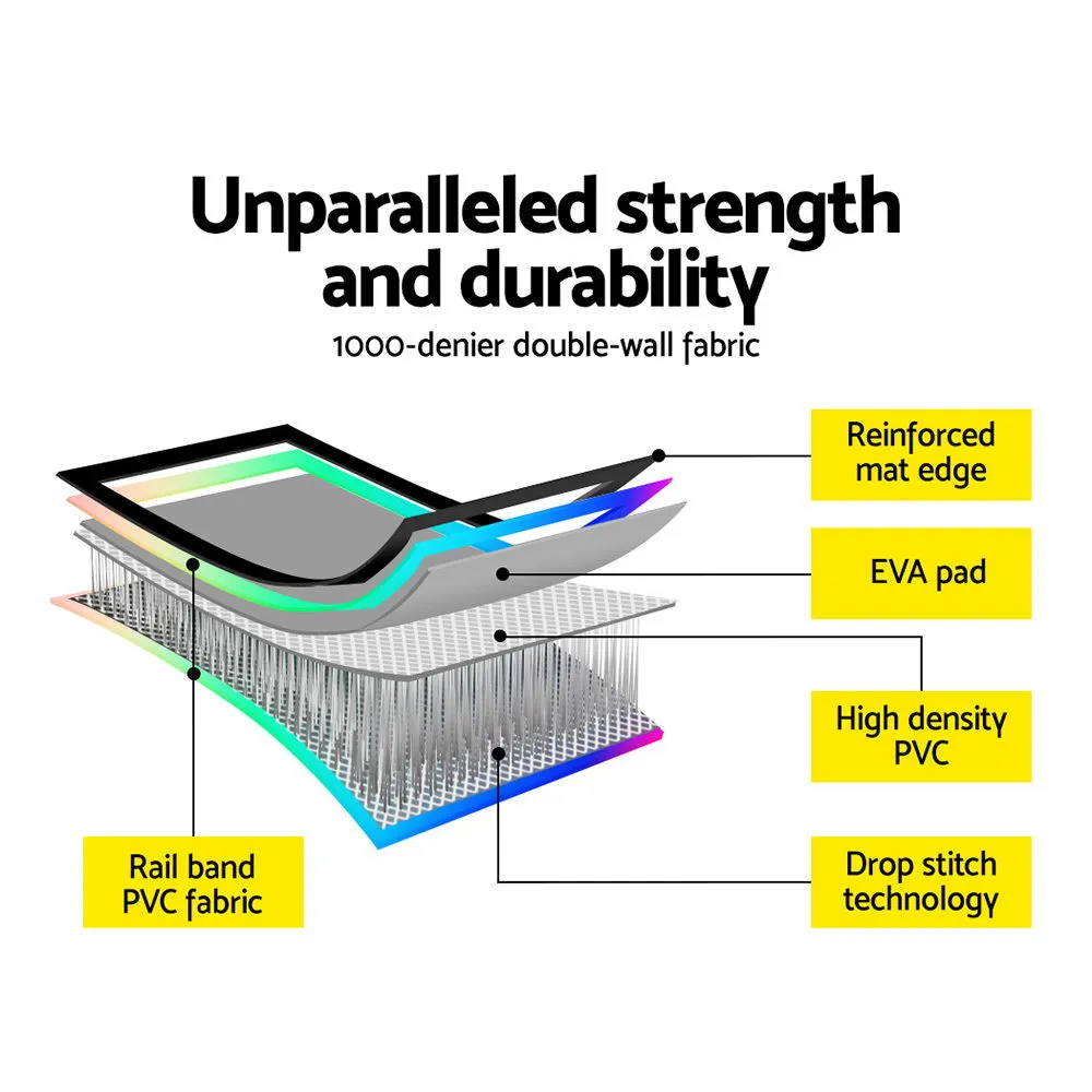 4M Air Track Gymnastics Tumbling Inflatable Exercise Mat 10cm Thick