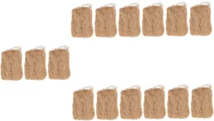 5sets Camping Flame Starters Professional Firestarters Natural Jute Silk Easy Spark Ignition Outdoor Fire Tool 3pcs*5