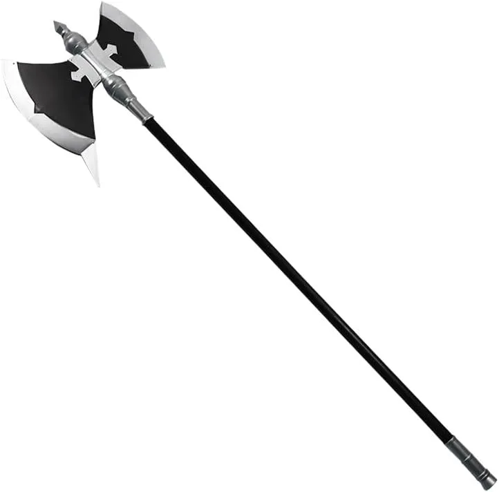 63" Foam Axe for Frieren Anime Foam Double-Edged Battle Axe - Sheal Cosplay Prop for Collection Costume Xmas Gift and Halloween