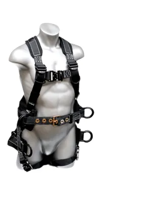 67604 Premium Polyester/Nylon Peregrine Platinum Series 6 D-Ring Harness with Quick-Connect Buckles, X-Large