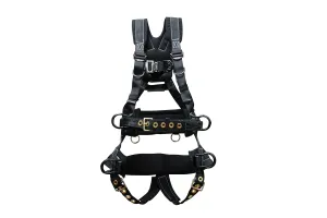 67613 Polyester/Nylon PeregrineEX Platinum Series 6 D-Ring Harness with Tongue Buckles, Large