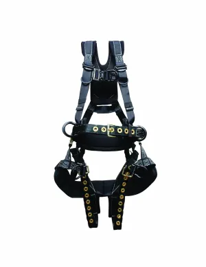 67634 Polyester/Nylon PeregrineRAS Platinum Series 6 D-Ring Harness with Removable Adjustable Seat, X-Large