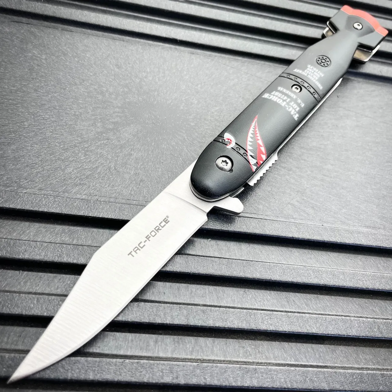7.75" Tac-Force Military Tactical USA FLAG Arsenal Spring Assisted Pocket Knife
