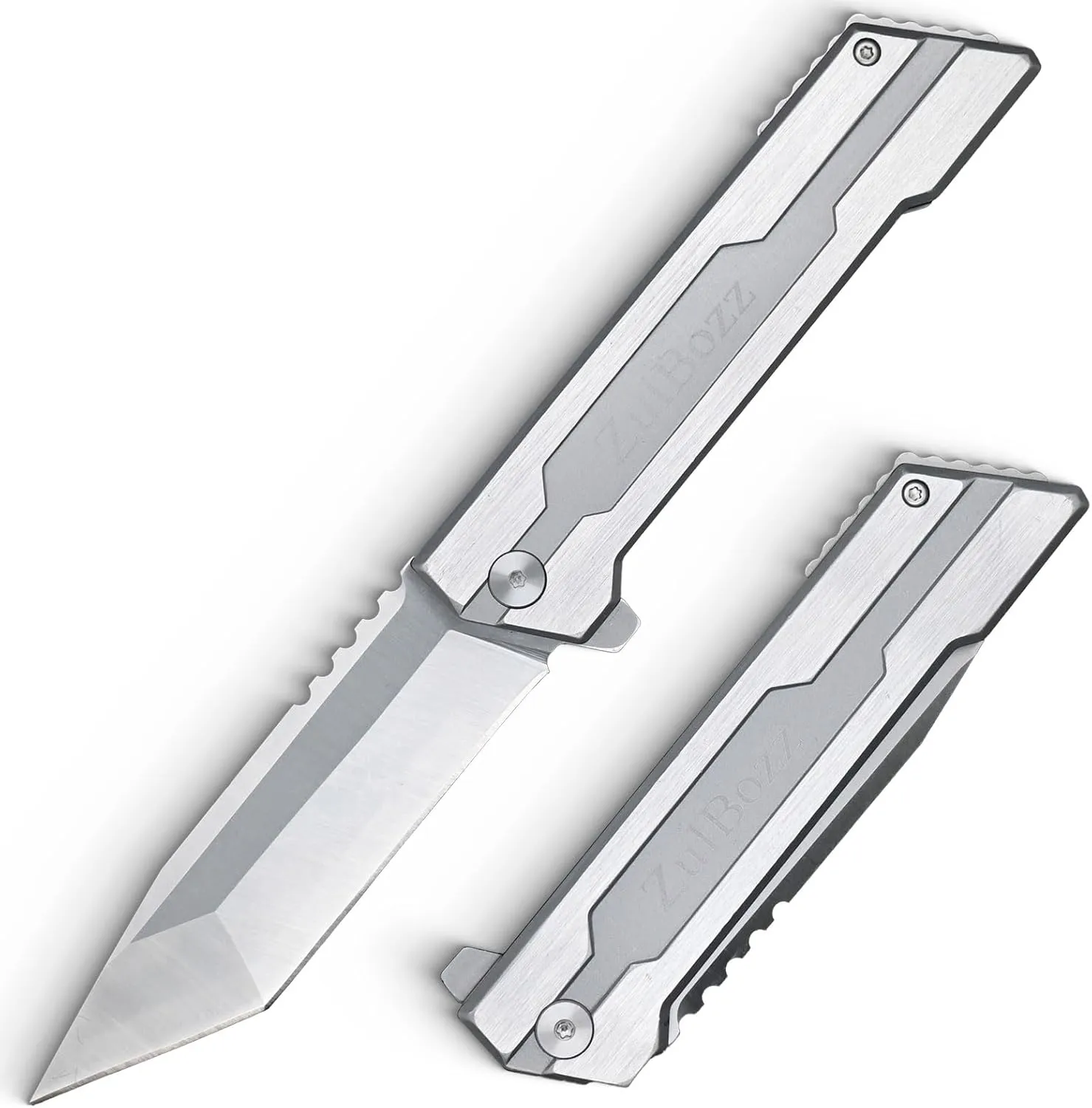 8 Inch D2 Blade Folding Knife, EDC Pocket Knife for Outdoor, Camping, Fishing, Hunting, Hiking, Survival, Tactical Knife with Clip, Unboxing Packages, Christmas Gifts for Men & Women