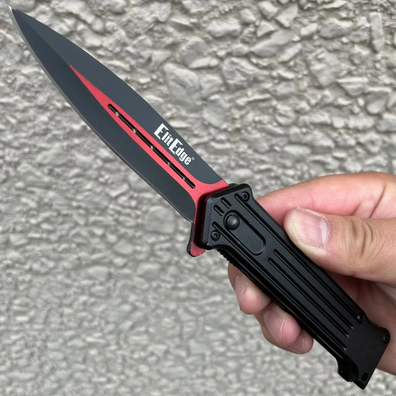 8" Tactical Spring Assisted FOLDING STILETTO Combat KNIFE Blade Pocket Open NEW