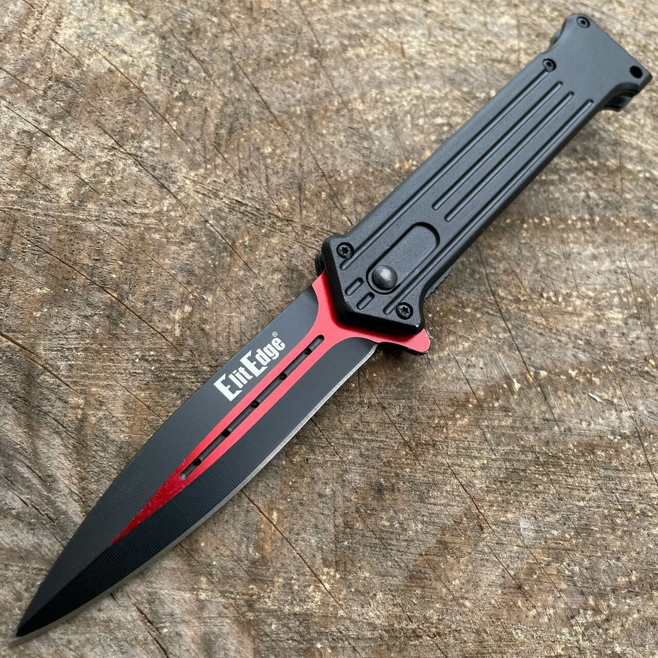 8" Tactical Spring Assisted FOLDING STILETTO Combat KNIFE Blade Pocket Open NEW