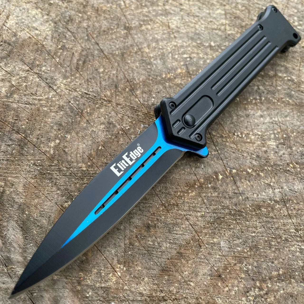 8" Tactical Spring Assisted FOLDING STILETTO Combat KNIFE Blade Pocket Open NEW