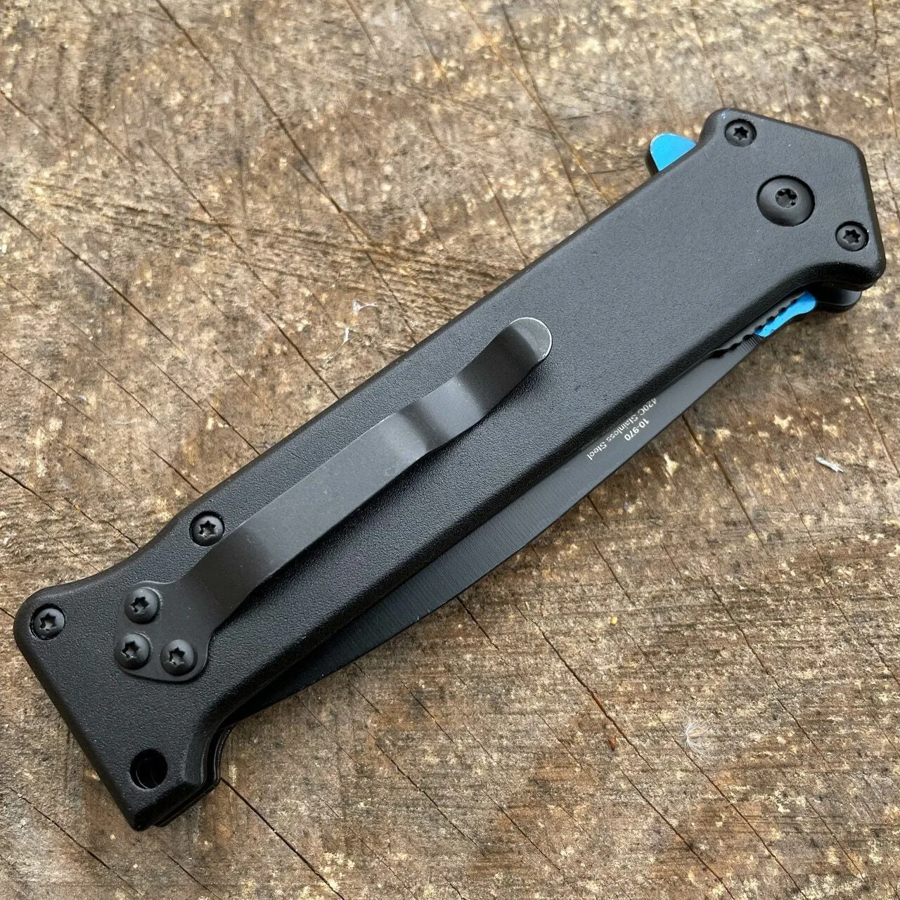 8" Tactical Spring Assisted FOLDING STILETTO Combat KNIFE Blade Pocket Open NEW