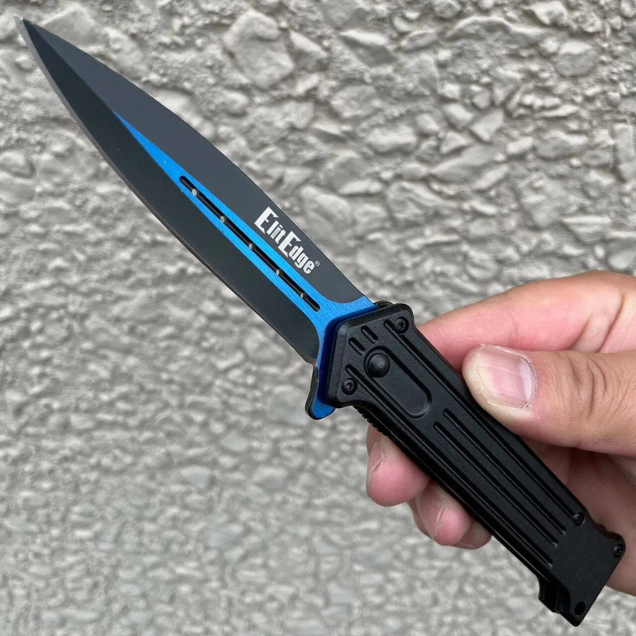 8" Tactical Spring Assisted FOLDING STILETTO Combat KNIFE Blade Pocket Open NEW
