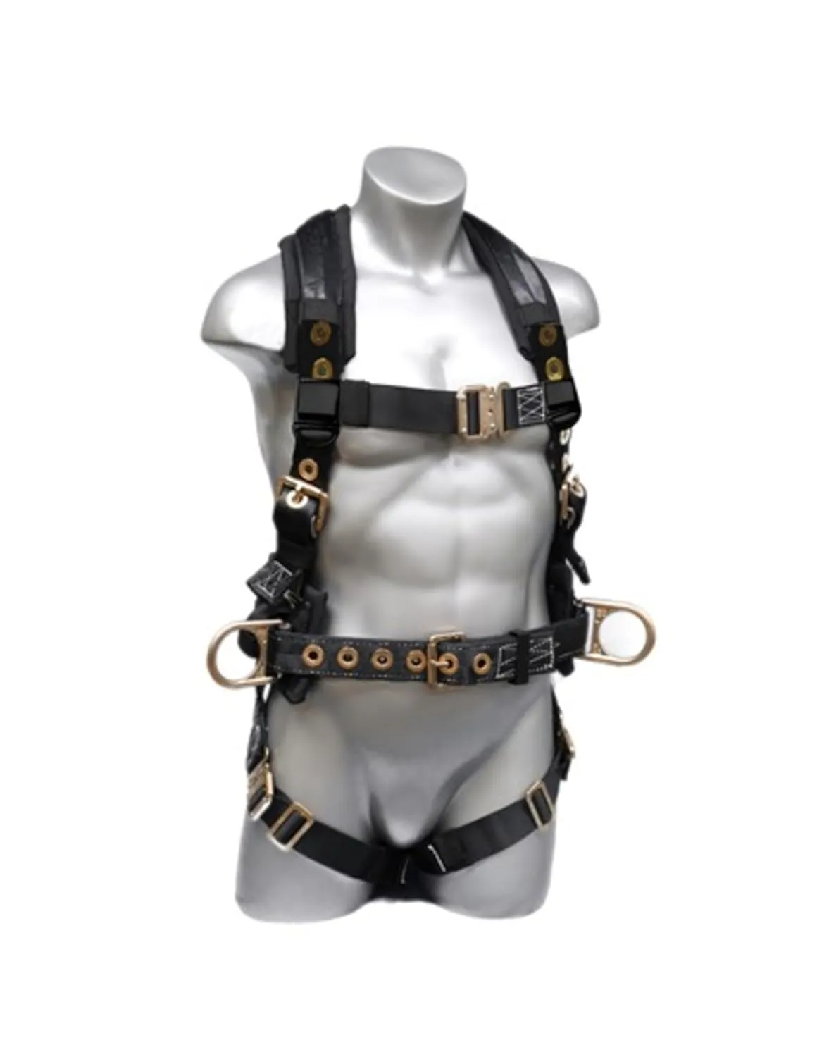 97106 Onyx Platinum Series Polyester/Nylon 3 D-Rings Harness with Quick-Connect Buckles, 3X-Large