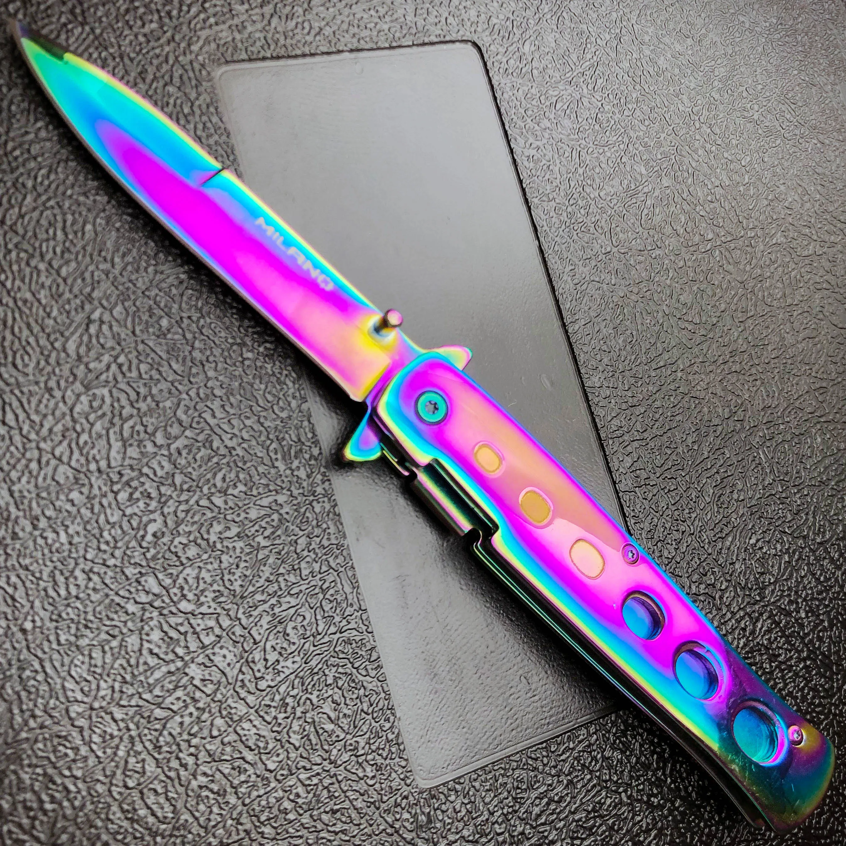 9" Limited Edition Stiletto Spring Open Assisted Folding Pocket Knife Tactical