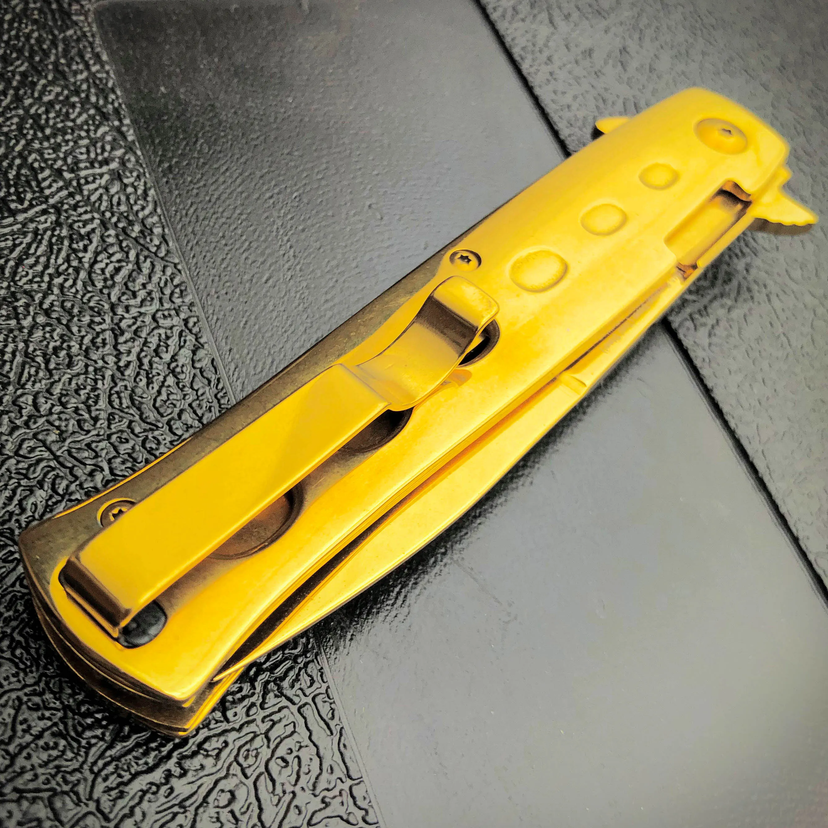 9" Limited Edition Stiletto Spring Open Assisted Folding Pocket Knife Tactical
