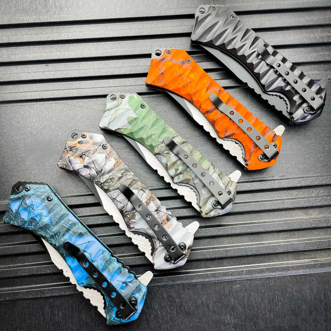 9" STINGER Tactical Tanto Survival Spring Assisted Open Folding Pocket Knife