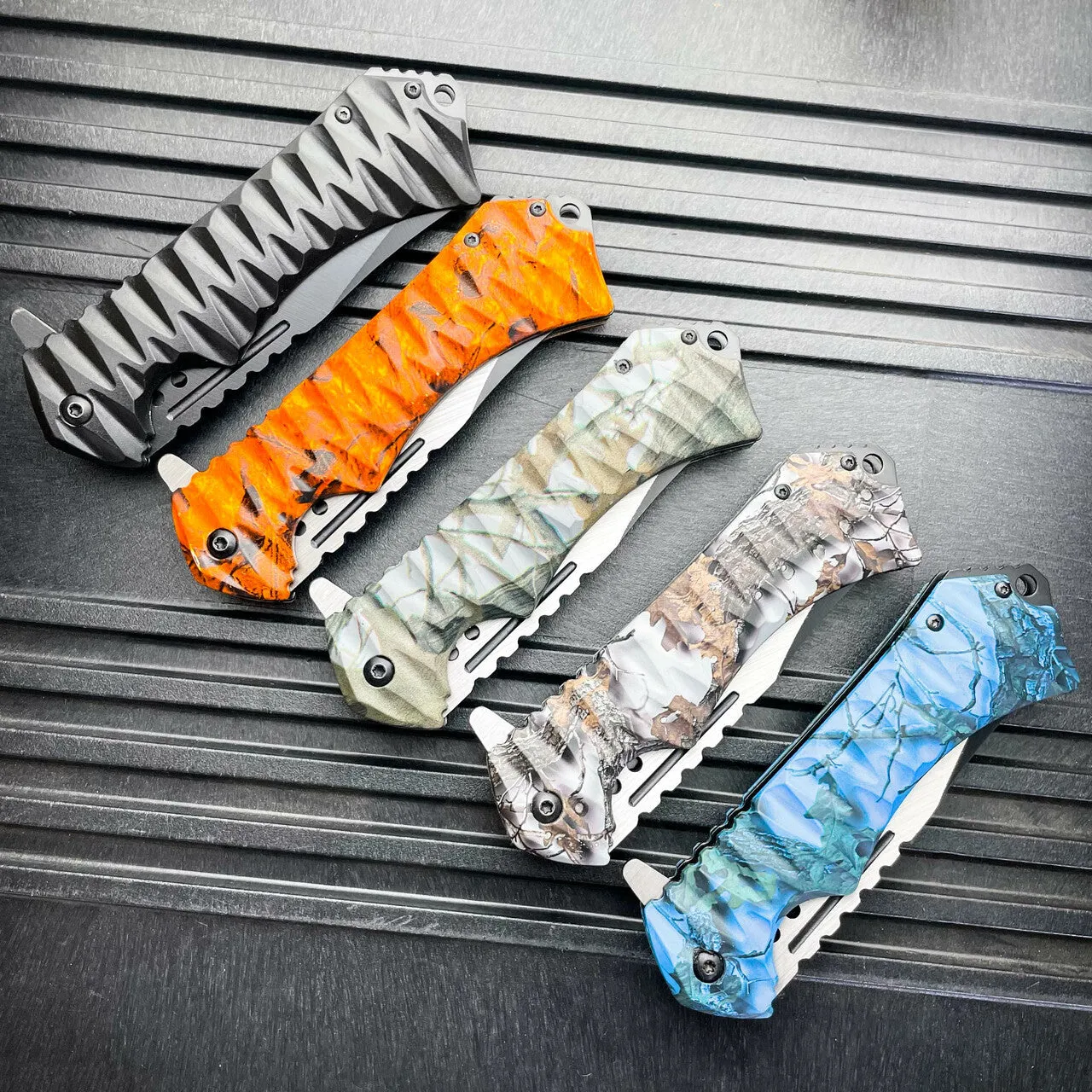 9" STINGER Tactical Tanto Survival Spring Assisted Open Folding Pocket Knife