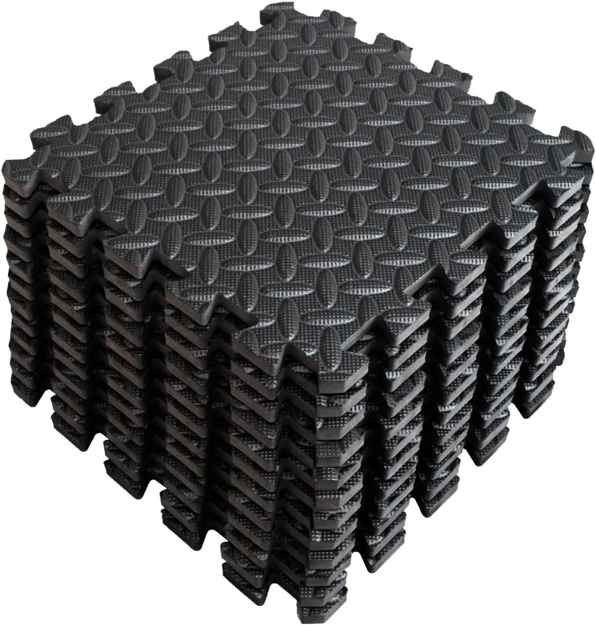 A2ZCARE Puzzle Exercise Mat with EVA Foam Interlocking Tiles - Interlocking Floor Mats for Gym Equipment - Ideal for Home Gym, Aerobic, Yoga and Pilates