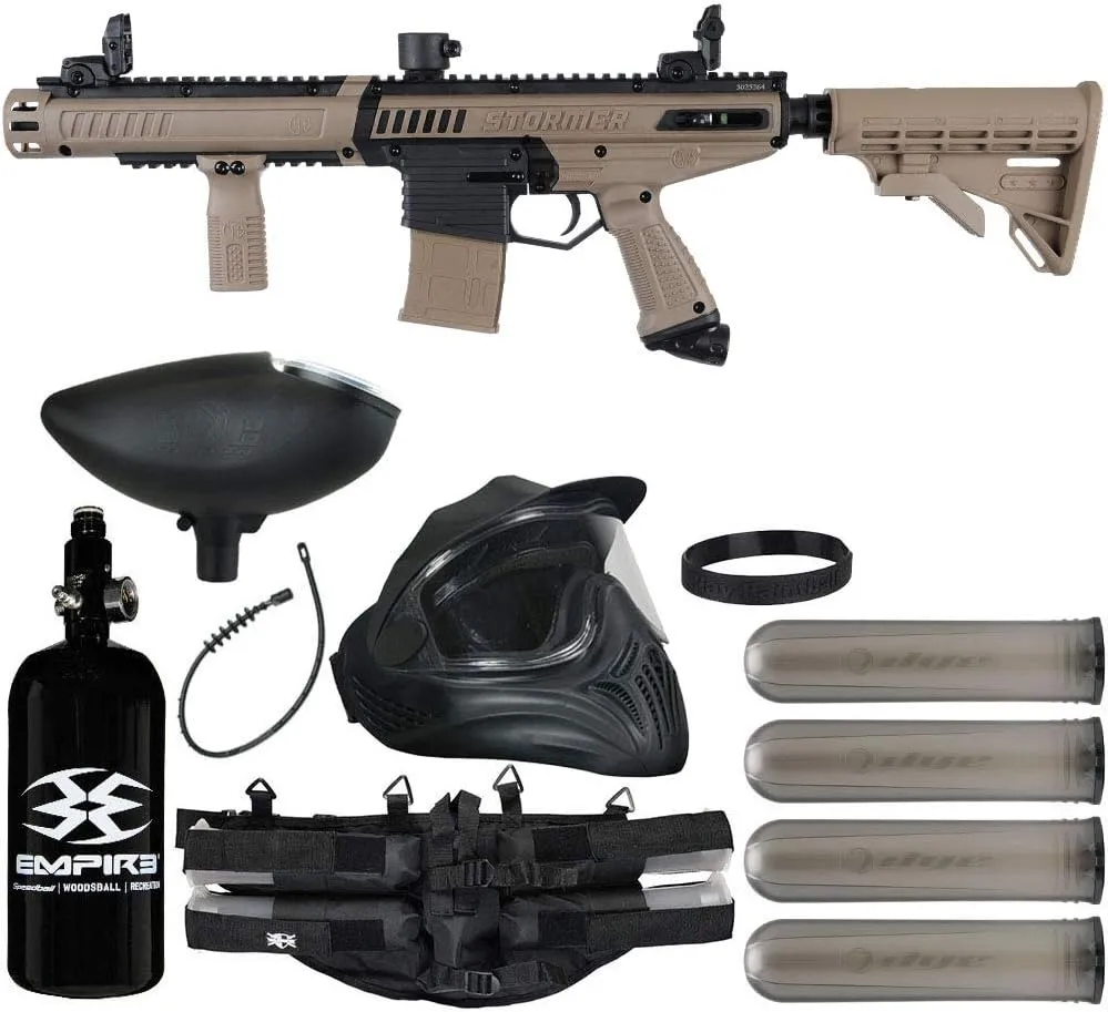 Action Village Tippmann Stormer Elite Dual Fed Legendary Paintball Gun Package Kit