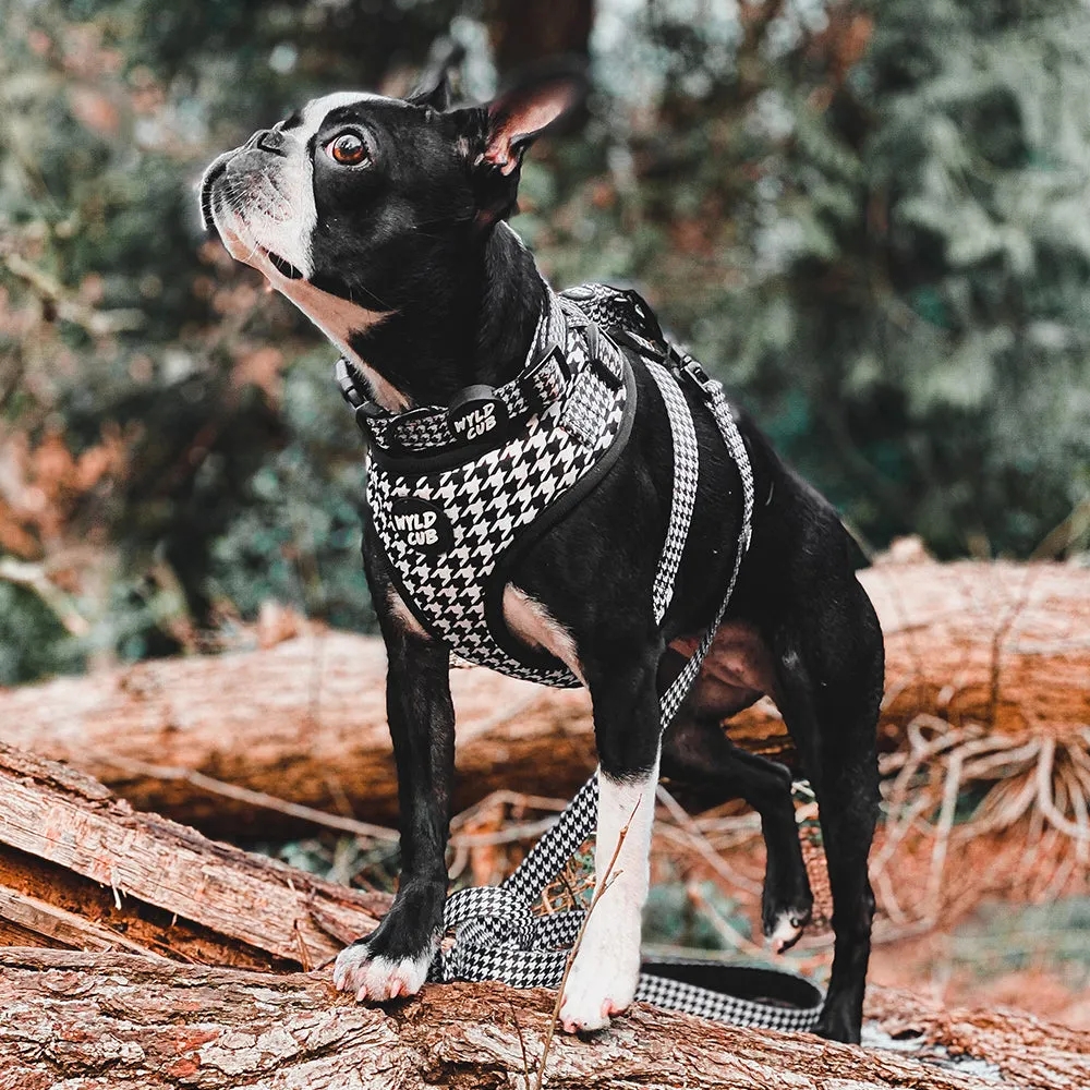 Adjustable Dog Harness: Knightsbridge Houndstooth