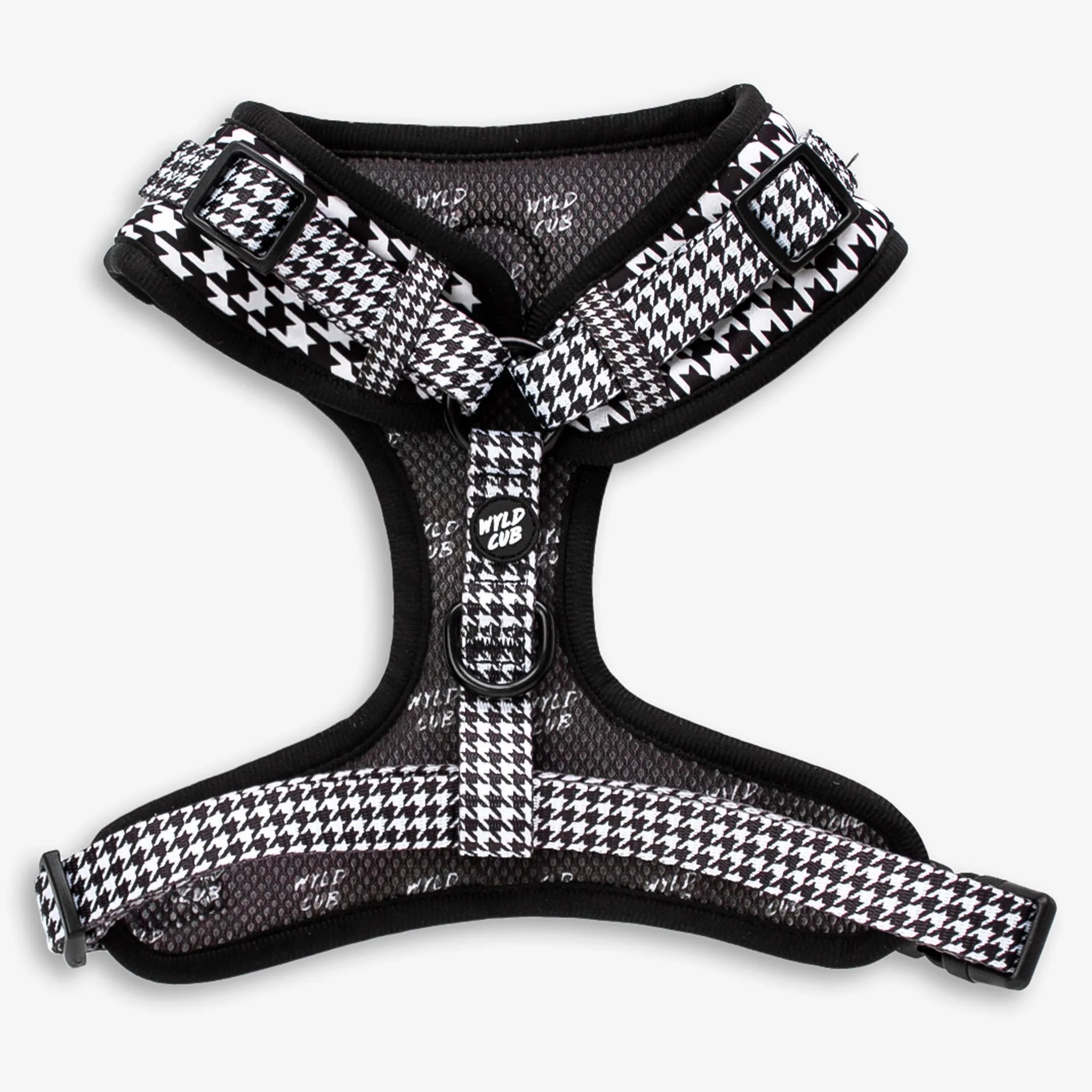 Adjustable Dog Harness: Knightsbridge Houndstooth