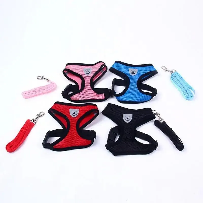 Adjustable Dog Harness No-Pull Pet Harness Soft Padded Dog Vest Reflective No-Choke Pet Vest With Easy Control Handle