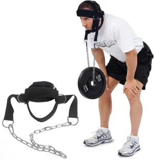 Adjustable Head Harness - Alpha Plus Neck Harness - Elevate Neck Strength Belt | Weight Lifting Head Harness Padded, Ultimate Neck Weight Workout Accessory for Linear Rotational Exercise