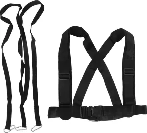Adjustable Padded Shoulder Strap, Sled Harness Tire Pulling Strap Resistance Training Shoulder Strap Fitness Equipment for Football Basketball Runners