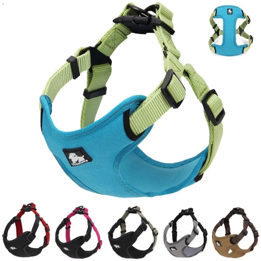 Adjustable Reflective Padded Dog Harness