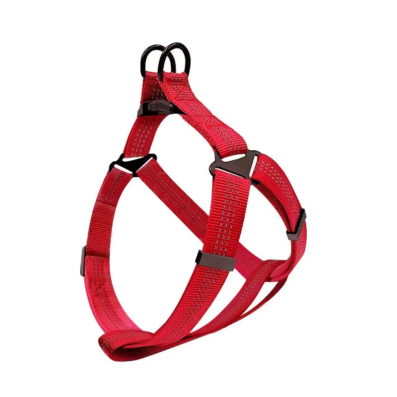 Adjustable Reflective Y-Harness Leash for Dogs