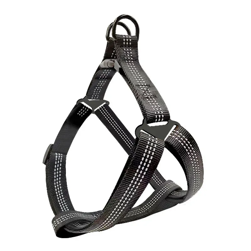 Adjustable Reflective Y-Harness Leash for Dogs