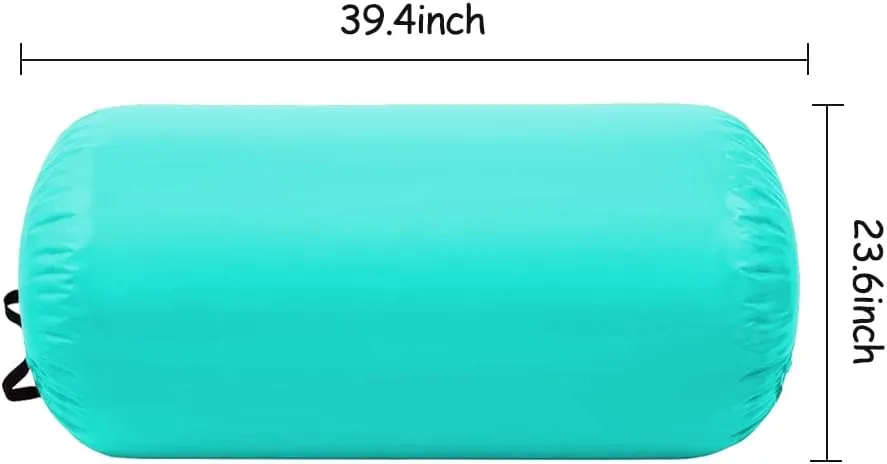 Air Barrel Back Roller Inflatable Tumbling Mat with Electric Pump,Tumble Track Gymnastic Equipment Exercise Mats for Home Use,Gym Training,Cheer leading,Yoga…