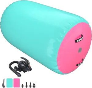 Air Roller Gymnastics Barrel Back Handspring Trainer Tumbling Barrel Yoga Barrel Mat with Electric Air Pump