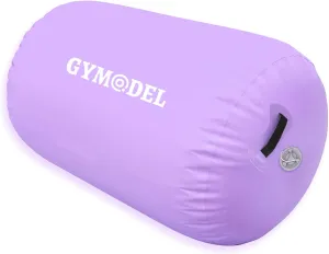 Air Roller Gymnastics Barrel Inflatable Tumbling Roller Air Mat, Air Barrel Gymnastics Tumble Track Mat with Pump for Backhandspring/Training Cheerleading/Yoga/Home and Outdoor Use